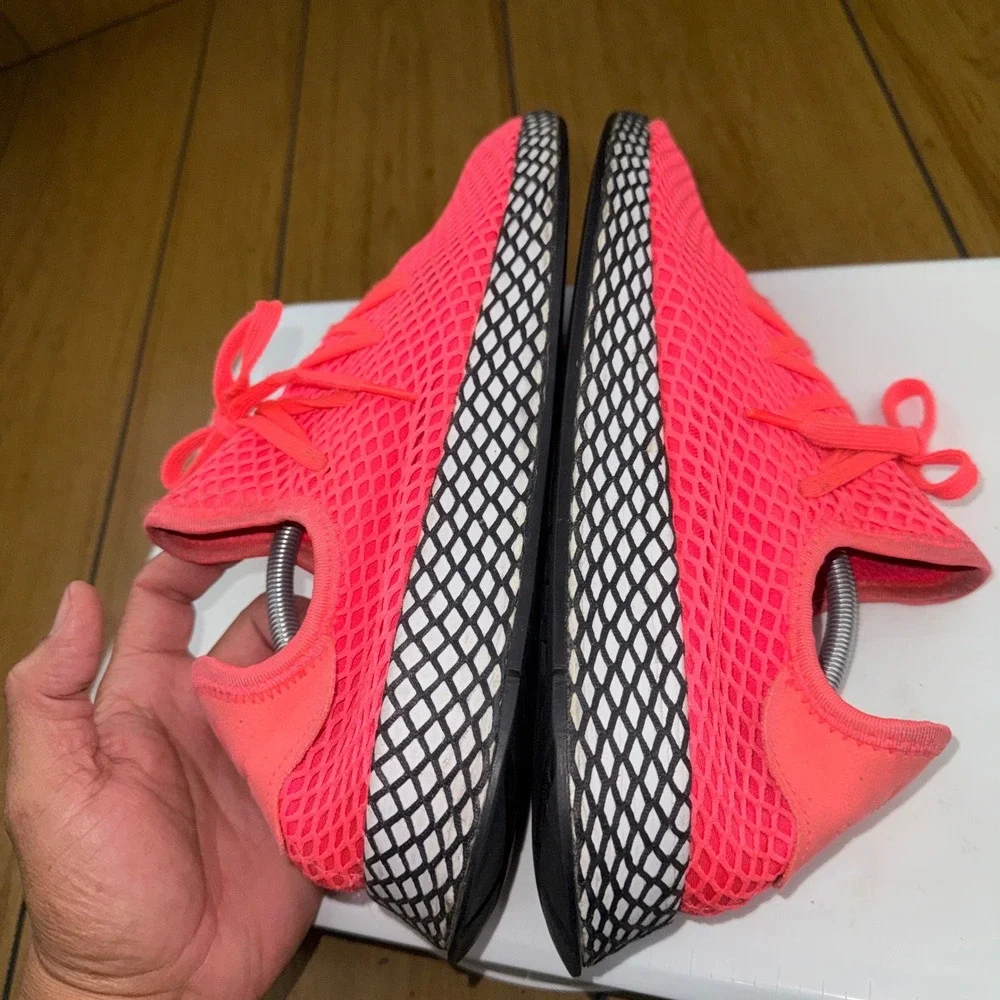 Adidas Deerupt Runner Solar‎ Red Bright Crimson Sneakers B41769 Mens 13